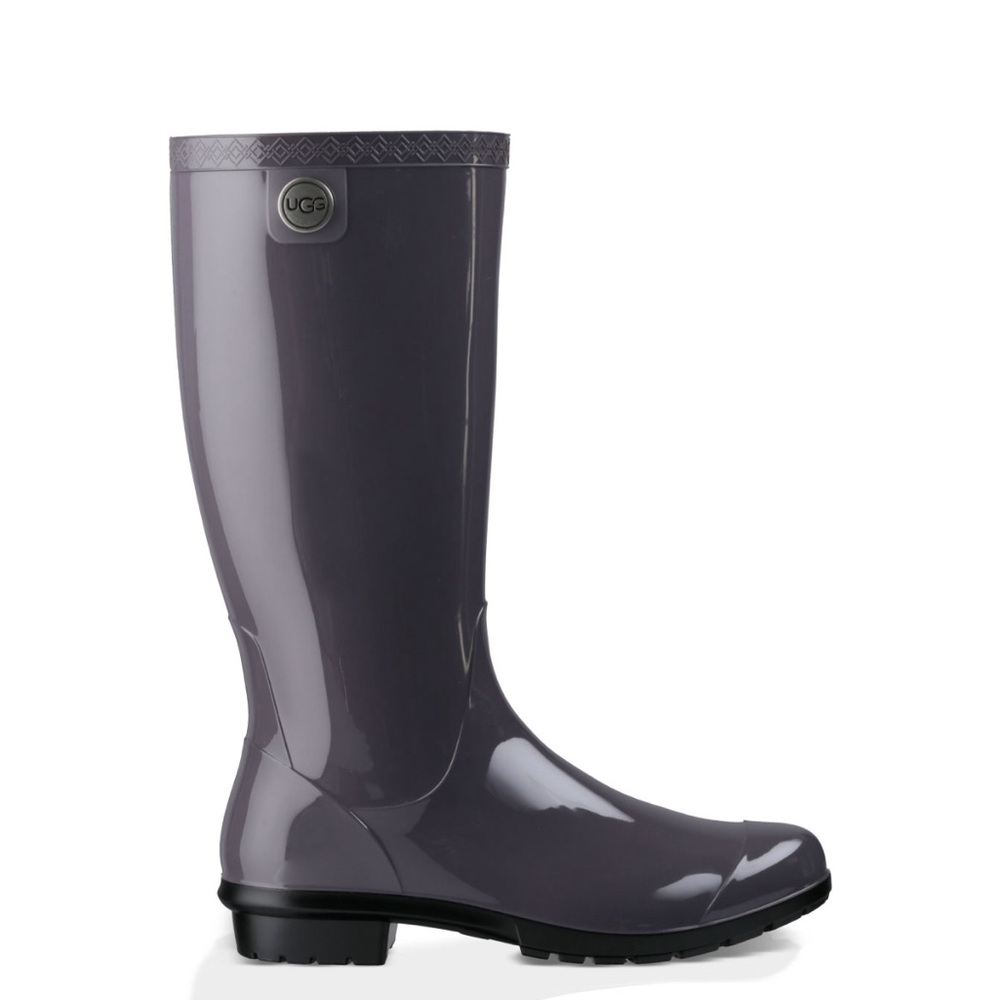 UGG Women's Purple-Gray Rain Boots